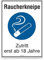 SafetyMarking® Hinweisschild Raucherkneipe Zutritt erst ab 18 Jahre | PVC-Folie, selbstklebend | BxH: 16,5 x 23,0 cm | Befestigungsart: Zum Verkleben | Gastronomieschild | Raucherkennzeichnung