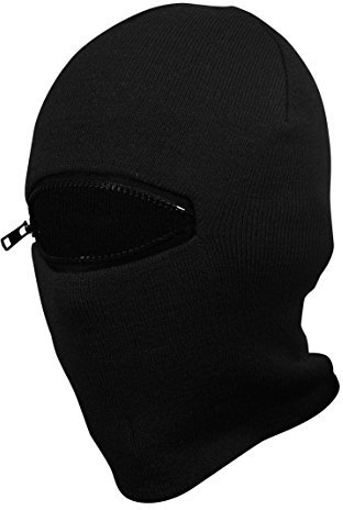 PG Wear Mütze und Sturmhaube 2 in 1 schwarz rot blau gelb (Action schwarz)