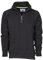CHEMAGLIETTE! Felpa Da Lavoro Maglia Felpata Cotone Con Mezza Zip In Tinta Payper Miami +, Colore: Nero, Taglia: 2XL
