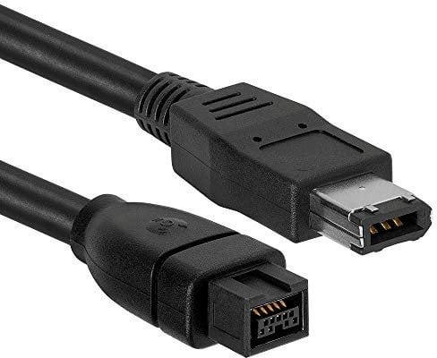 Cable Builders IEEE 1394b Firewire 800 400 Cable 9 Pin to 6 Pin IEEE1394 9-6 Length 6FT for PC Mac DV 6 Foot 6 Feet
