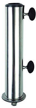 Doppler Standrohr für Granit Sockel bis 60 mm - Aus hochwertigem Edelstahl - Mit Befestigungsmaterial - Für optimale Stabilität