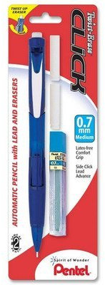 Pentel PD277TLEBP Blue Twist Erase Click 0.7mm Mechanical Pencil