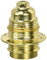 Electraline 71129 Douille E27 Filetée + 2 Bagues Pas 10X1 Laiton, Blanc