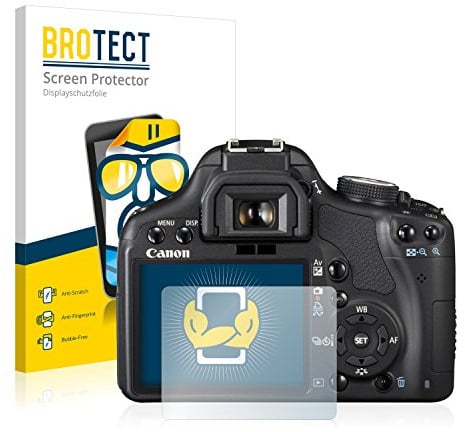 BROTECT (2 Stück Schutzfolie für Canon EOS 500D Displayschutz Folie Made in Germany, Ultra-Klar