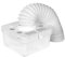 Manrose 100mm Indoor Tumble Dryer Venting kit Wall ducting Ventilation Fan 41704