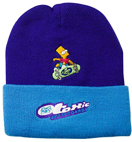 The Simpsons Wintermütze Bart Toxic, violett mit hellblau