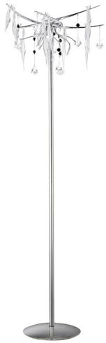 *## Cygnet Floor Lamp 6 Light White Glass/Crystal