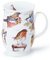 Dunoon Suffolk Birdlife Rotkehlchen Tasse, Feines Knochenporzellan, 310 Milliliter, Suffolk Form, Rot