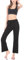 HOEREV Frauen Soft Modal Slimming Hose Yoga Hosen Pyjama-Hose, Schwarz, L