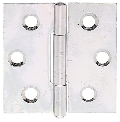 Alberts 850258 Scharnier | quadratisch | galvanisch gelb verzinkt | 38 x 38 mm | 50er Set