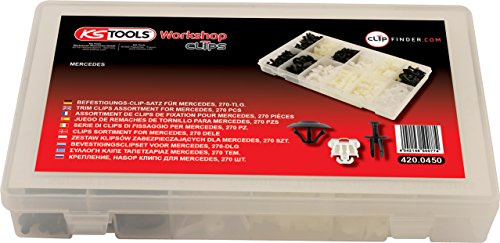 KS Tools 420.0450 Befestigungs-Clip-Satz für Mercedes, 270-tlg. | 420.0450, Halteclipsatz, Karosserie