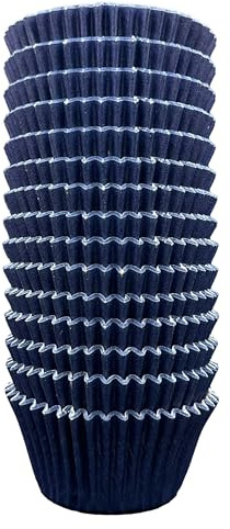 Scrumptious! - 180PC Cupcake Cases - Navy - 65GSM 51mm x 38mm Greaseproof Paper Baking Cases - Great for Birthday and Anniversary Party Muffins, Cakes and Bakes