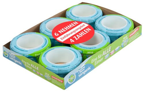 Sangenic 25055 0030 6er-Pack Nachfüllkassette für Windeltwister Sangenic