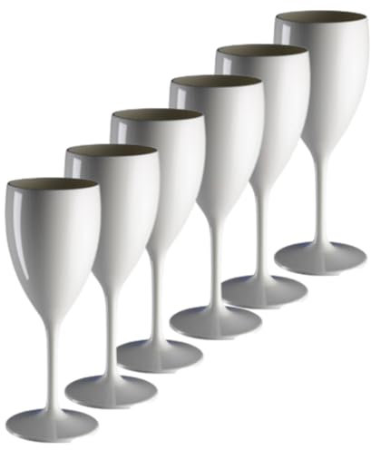 Les meilleurs Verres à vin blanc. incassable en polycarbonate Contient 340 ml (lot de 24). Idéal pour toutes les occasions et quelque chose d'un peu différente. Passe au lave-vaisselle.