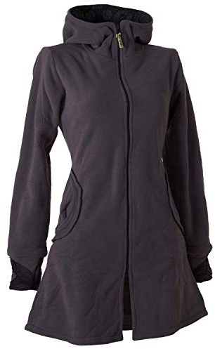 Vishes - Alternative Bekleidung - Warmer Elfen Kurzmantel mit Zipfelkapuze