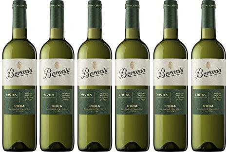 Beronia Viura - Vino Blanco D.O.Ca. Rioja - 6 botellas de 750 ml - Total: 4500 ml