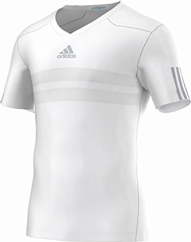 adidas Herren T-Shirt Andy Murray Barricade Tee Wimbledon, Weiß, M, 0054280653700050