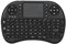 Rii Mini i8 - Teclado ergonómico con touchpad (RF 2.4 GHz, USB), color negro