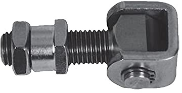 Gond charnière M20 INOX à serrer avec bague inox à souder