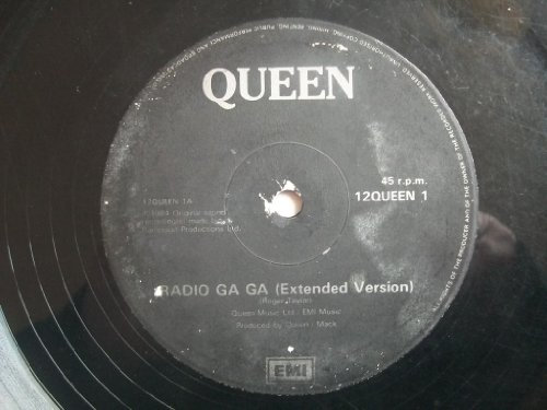 Queen Radio Ga Ga 12 EMI 12QUEEN1 EX/EX 1984 12 inch