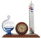 Ambient Weather WS-YG501 Galileo Thermometer, Hygrometer und Glas-Flüssigkeitsbarometer