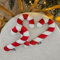 Decordruk Zuckerstange Kissen - Dekoratives Kopfkissen, Weihnachtskissen, Plüschkissen, Weihnachtsdekoration - zum Weihnachten - Hypoallergene Füllung – Rot - 24x13 cm - 3 Stück