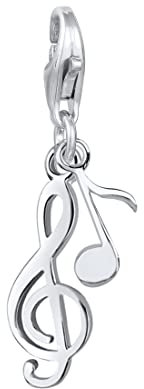 Elli Charm Damen Anhänger Notenschlüssel Musik in 925 Sterling Silber