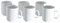 Van Well 6er Set Porzellan Kaffeebecher Profi 280ml weiß stapelbar