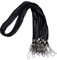 Wisdompro Schlüsselband Lang 30 Stück, Schlüsselbänder mit Fahnenstange Clip, Lanyard für Ausweise, Schlüssel (Schwarz)