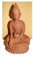 Buddha Kerzenhalter Terracotta