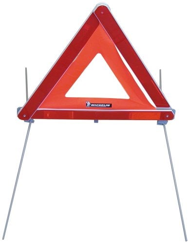 MICHELIN 009535 Triangle de Présignalisation Voiture, Surface réfélchissante Fluorescente