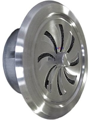 Edelstahl Abluftgitter LG-6512 L V2A Zuluft Schiebegitter DIN 125 Lüftungsgitter