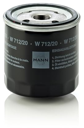 MANN-FILTER, W 712/20 Oil Filter | For Passenger Cars, Highest Filtration Performance, Engine Protection, High Quality Sealing, True OE Engineering