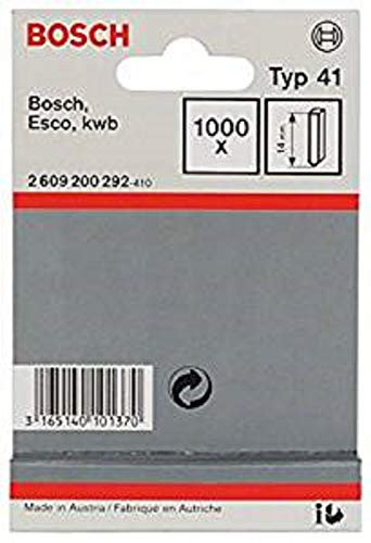 Bosch Professional 1000x Stift Typ 41 (für Natürliche Materialien, Teppich, 14 mm, Zubehör Tacker)