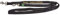 Schecker Hundeleine Nylon schwarz 2 m x 25 mm mit Bestickung Hundeleine inkl. Hundenamen Bestickt