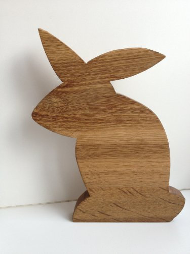 Schreinerei Hartmann Osterhase Michael (Eiche) – Deko Osterhase stehend