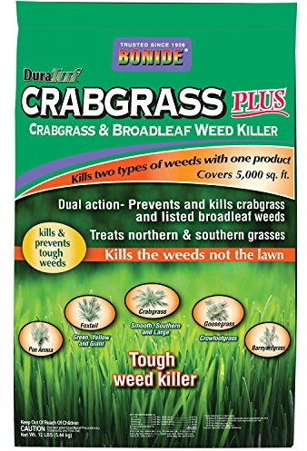 BONIDE PRODUCTS 60490 917453 Crabgrass Weed Killer, 5000 Sq.ft