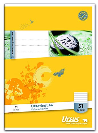 Oktavheft A6 liniert 32Bl