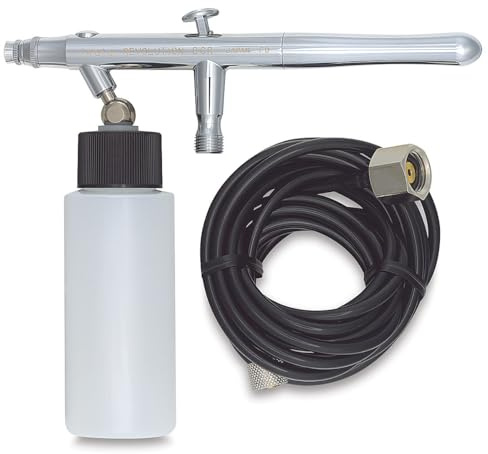 Iwata-Medea Revolution HP BCR Set Dual Action/Alimentación por Botella con Manguera de Aire