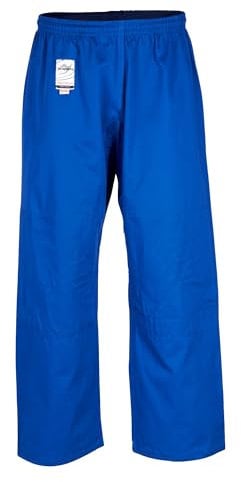Ju-Sports Judohose 130 to Start Blau I Leichte Judohose mit Gummitbund, Zusatzschnürung & Knieverstärkung I 100% Baumwolle I Auch für Sportarten wie Karate UVM.