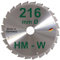 HM Sägeblatt 216 x 30 mm Zähne 24 W negativ Kreissägeblatt Hartmetall 216mm Ersatzsägeblatt für Elu/Dewalt/Festo/Festool/Hitachi/Holz Her/Scheppach/Rexon Handkreissäge Kreissäge