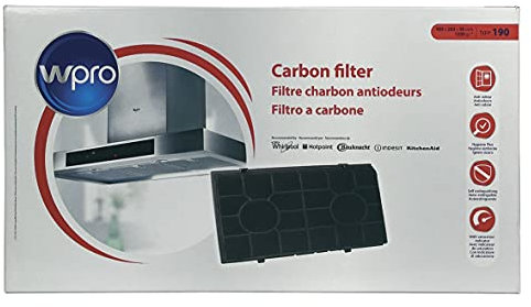 Bauknecht 481281718523 ORIGINAL Kohlefilter Aktivkohlefilter Filter Geruchsfilter antibakteriell rechteckig 485x270mm Dunstabzugshaube auch Wpro FAT190 Typ 190 Electrolux 9029793644 EE3CFE190