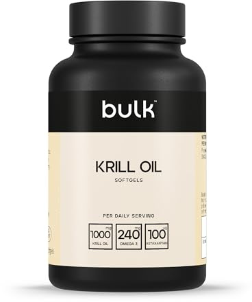 Bulk Krill Oil Softgels, 500 mg, Pack of 180