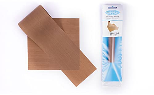 Bake-O-Glide Multigrade Square Cake Tin Liner, Square & Wall Liner, 10 / 250mm