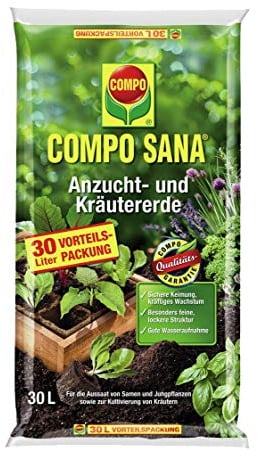 COMPO SANA Anzucht- und Kräutererde 30 l
