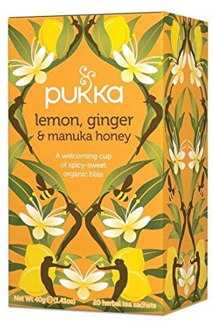 Pukka | Lemon Ginger & Manuka Honey | 4 x 20 Bags