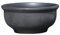 Hentschke Keramik Pflanztopf/Pflanzkübel frostsicher Ø 40 x 19 cm, Anthrazit, 011.040.70 Blumenkübel für Draußen + Innen - Made in Germany