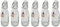 6 x Wire Clip Bottle 250 ml Glass Bottle Swing Top Juice Liqueur