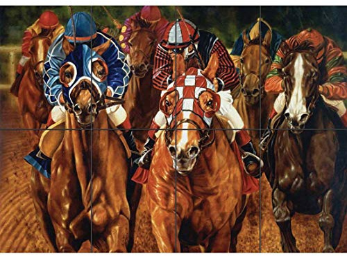 Doppelganger33 LTD Horse Racing XL Giant Panel Poster Art Print (8 Sections)