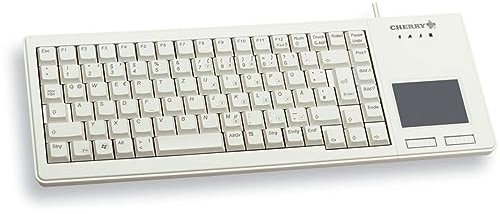 CHERRY G84-5500 XS, Tastiera Compatta con Touchpad, Layout Tedesco (QWERTZ), Con Cavo (porta USB-A), Interruttori Meccanici CHERRY ML, Grigio Chiaro